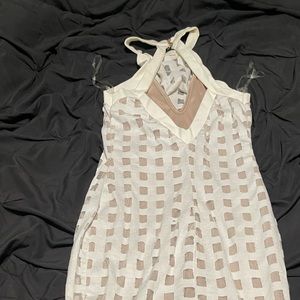 Sheer checkered dress